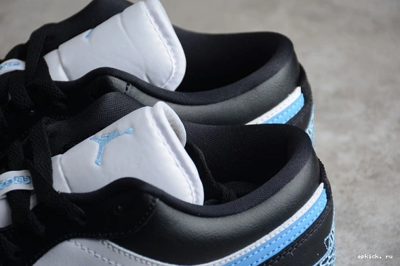 Cheap EP Black White (W)  DC0774-041 1 Low Jordan Blue University DC0774-041 0329